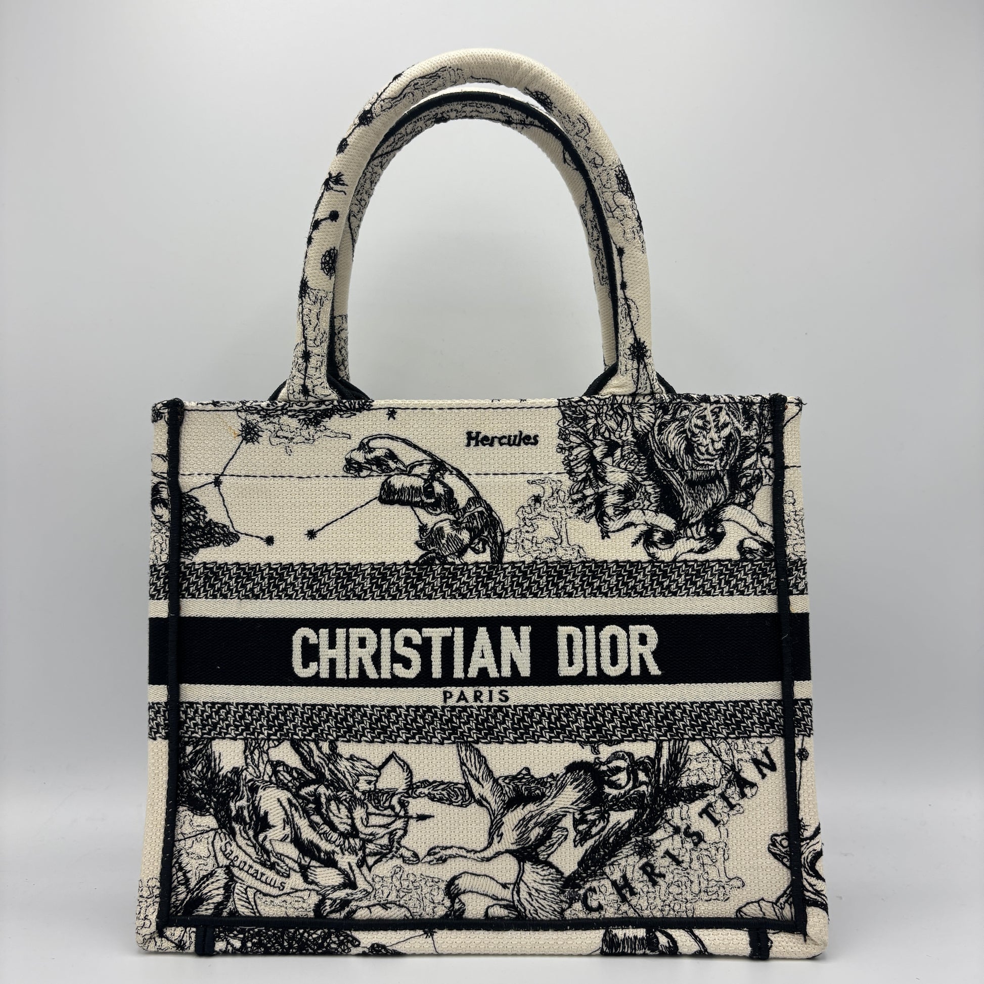 Book Tote Embroidered Canvas Small