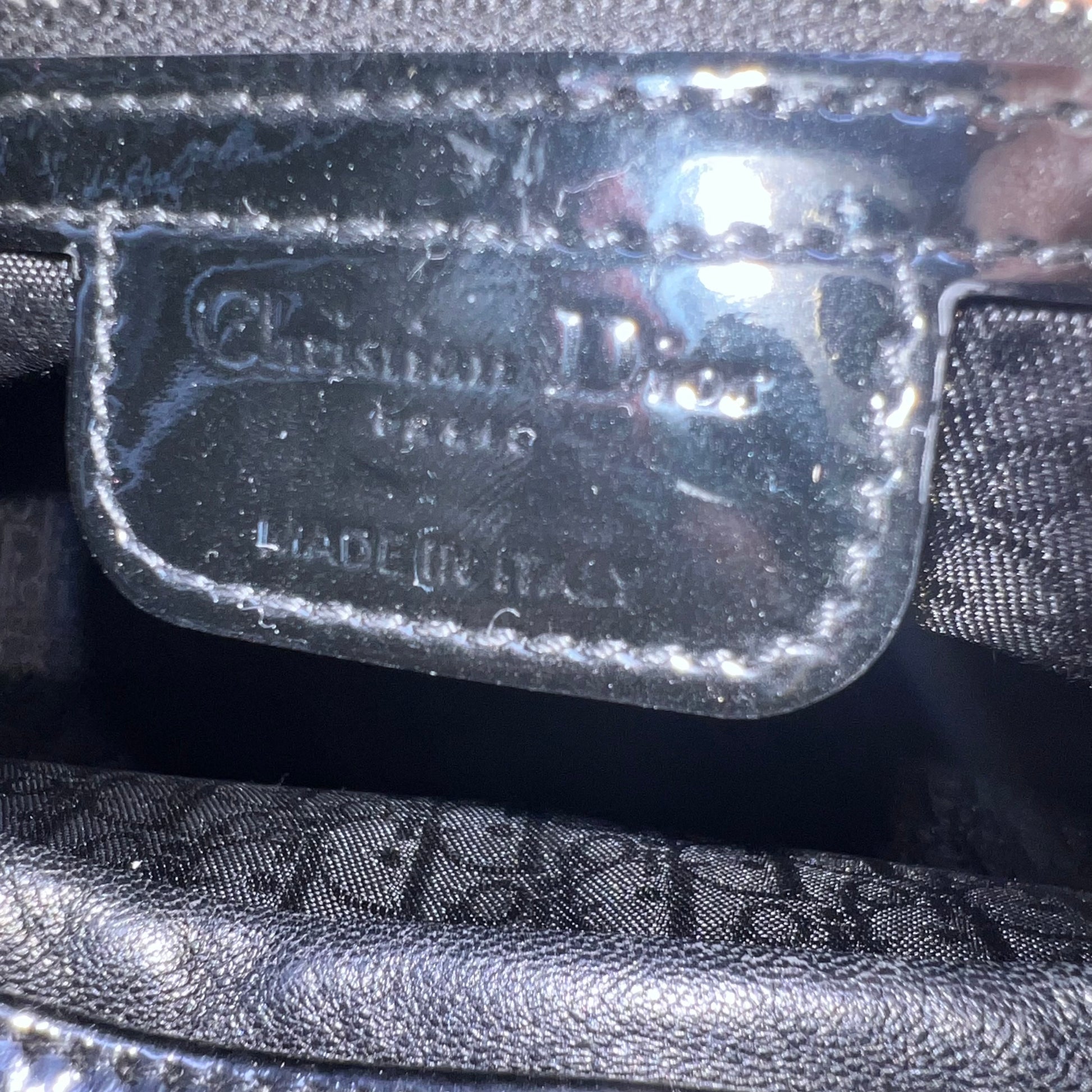 Vintage Lady Dior Bag Cannage Quilt Patent Large twins