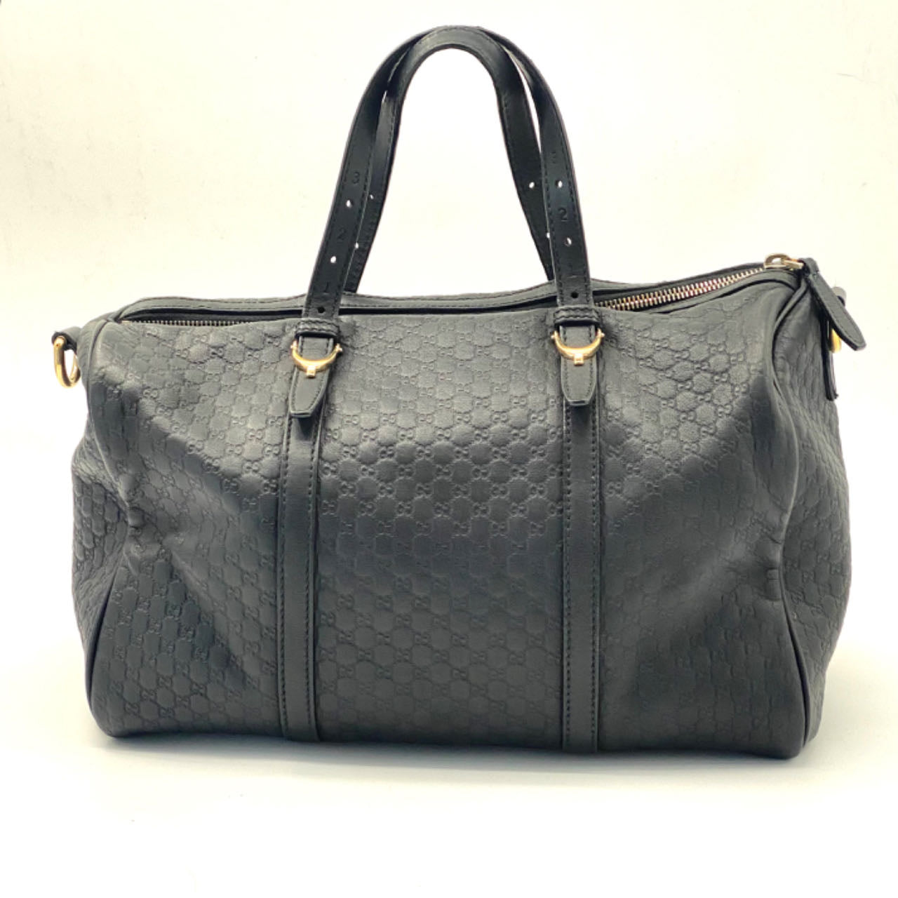 GUCCI Soft Microguccissima Medium Nice Boston Black