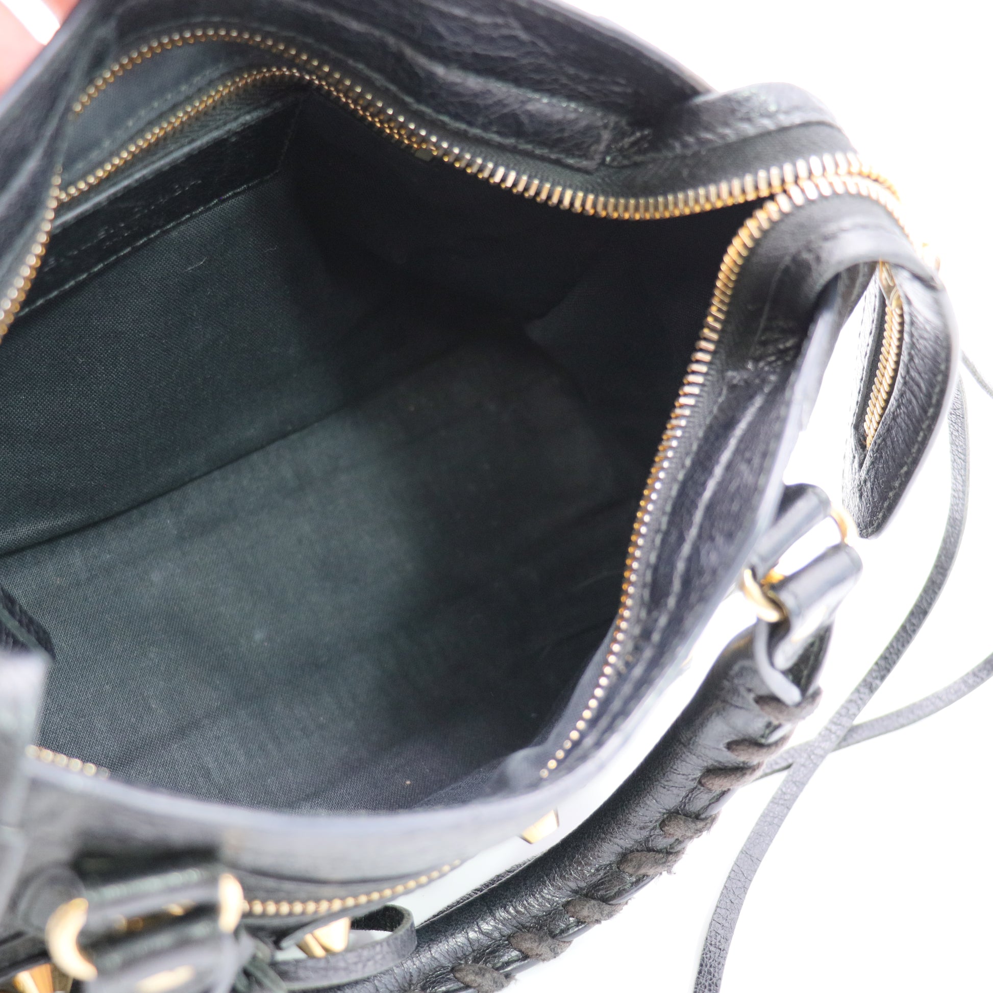 "City Classic Studs Bag Leather Mini Twins"