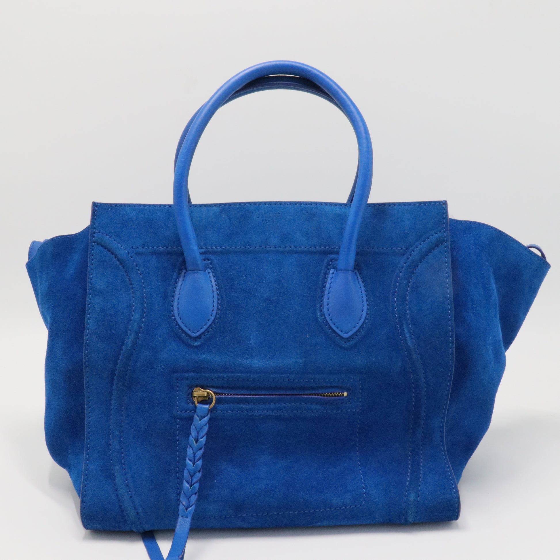 Celine Medium Suede Phantom Luggage Tote