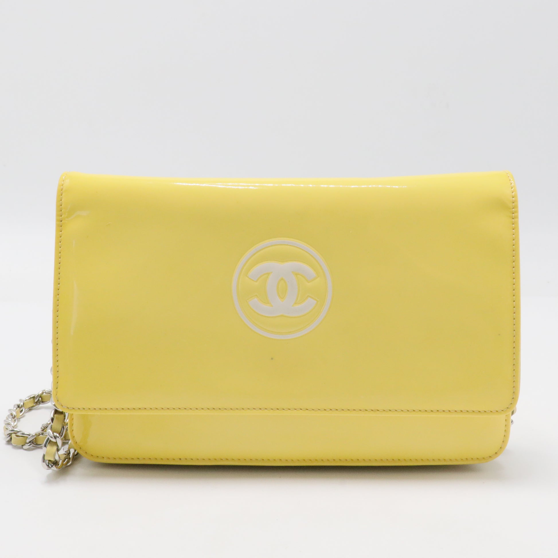 Patent CC Compact Wallet on Chain WOC Yellow
