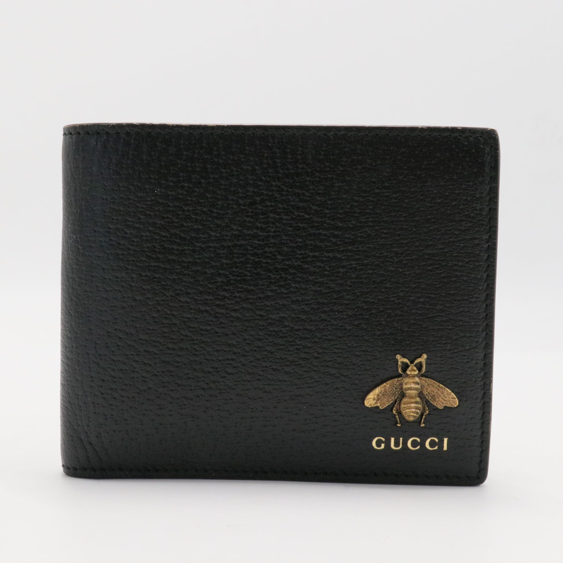 Animalier Leather Flap Wallet