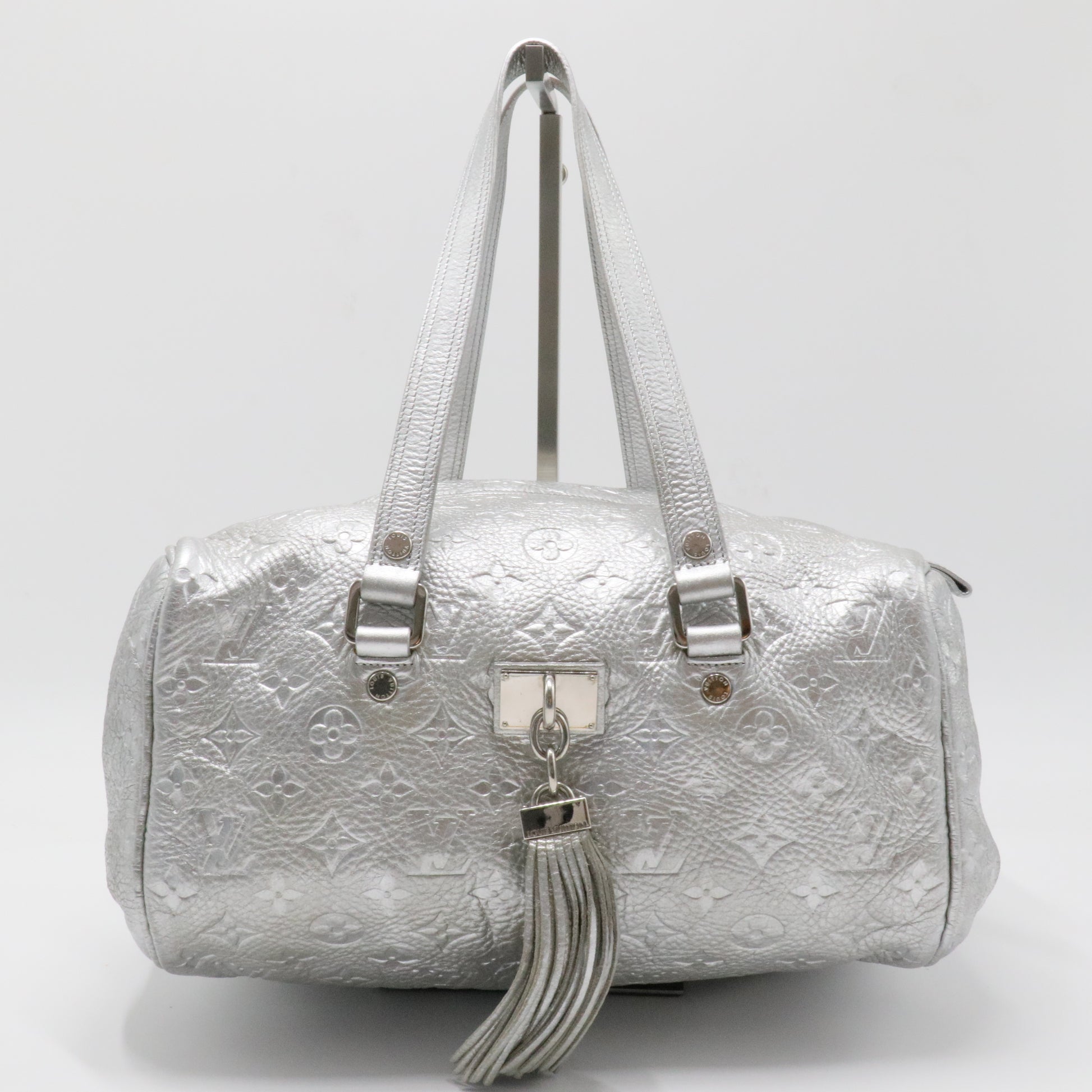 Comete Handbag Limited Edition Shimmer Monogram Embossed Leather - Twins