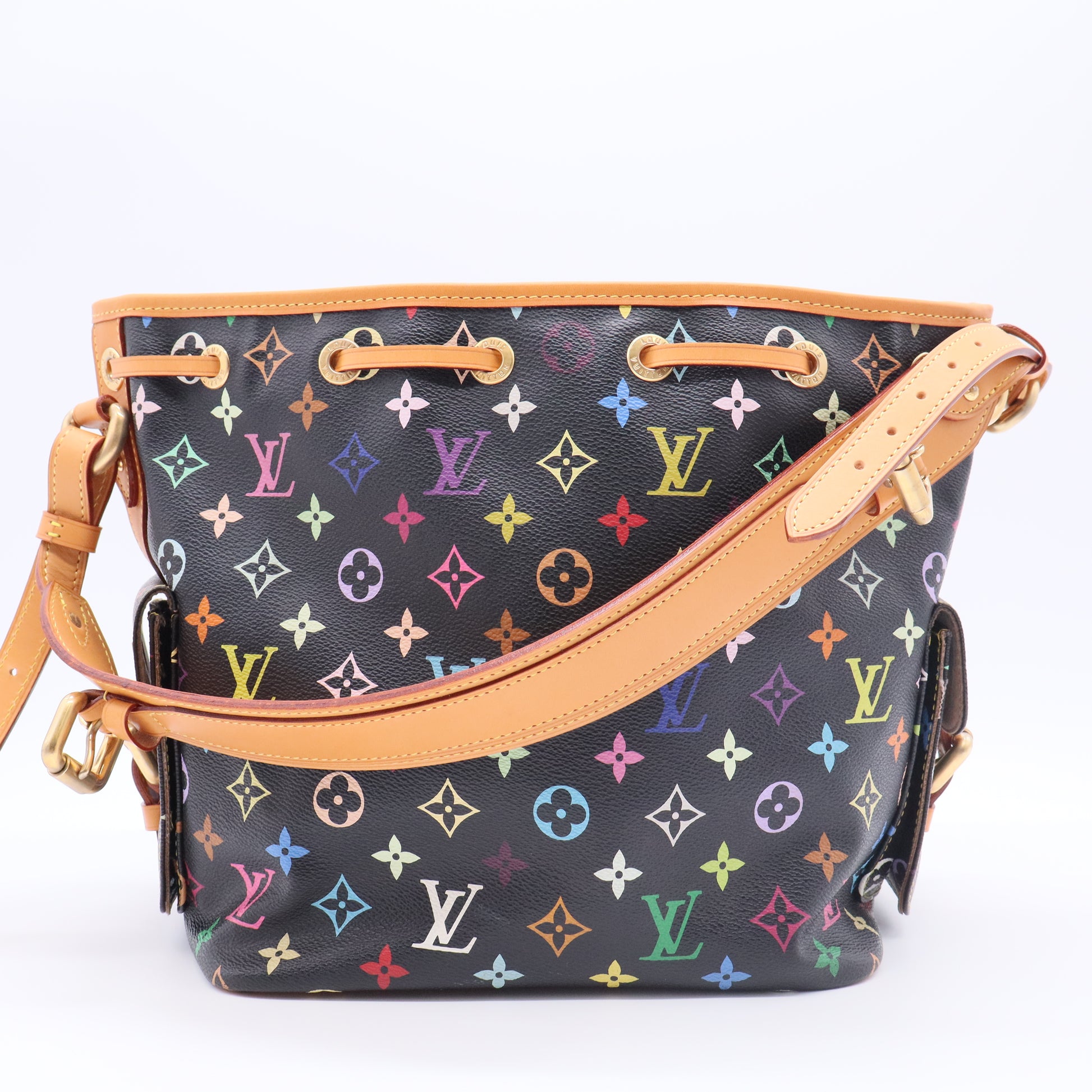Monogram Multicolor Petit Noe Black