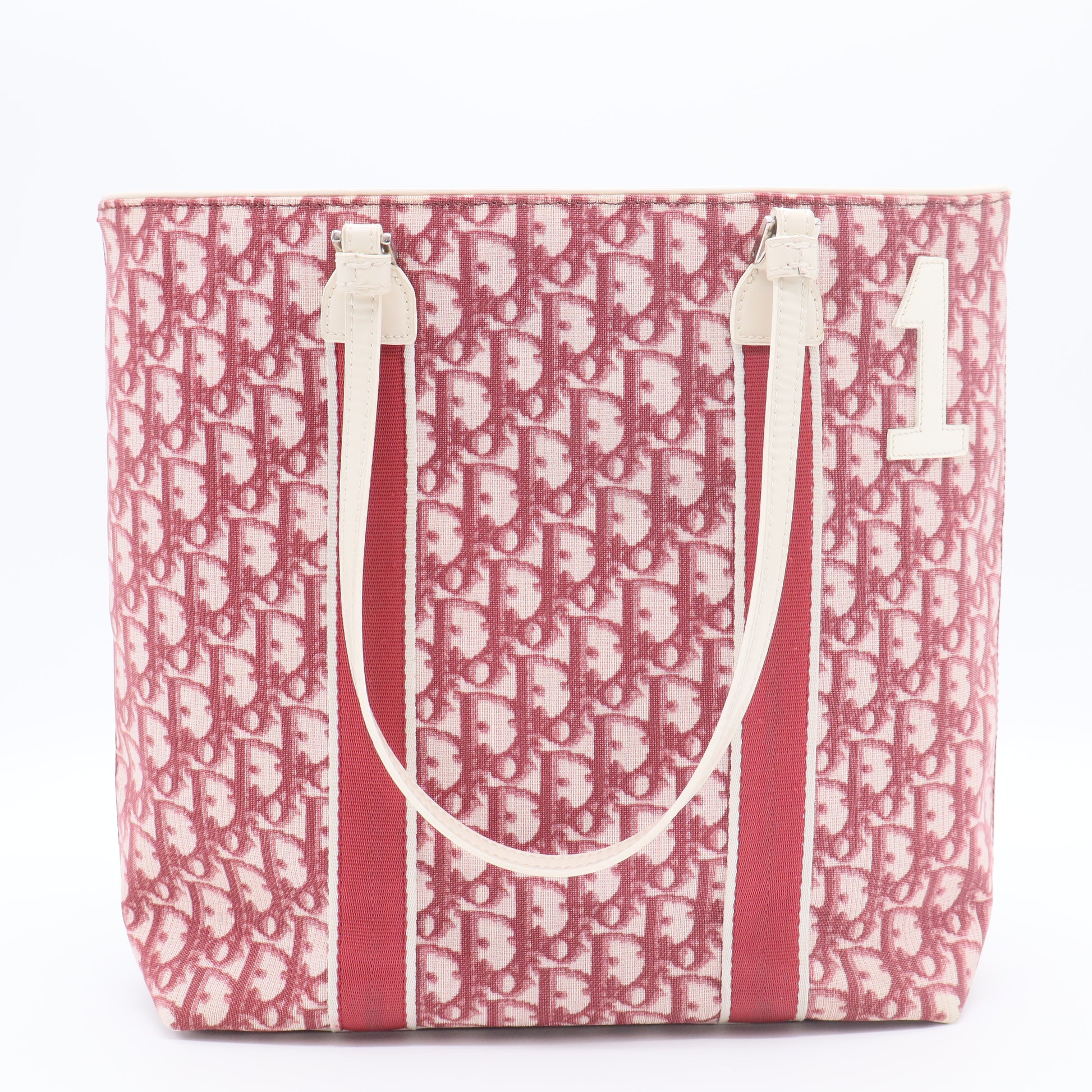 Monogram Girly Tote Red