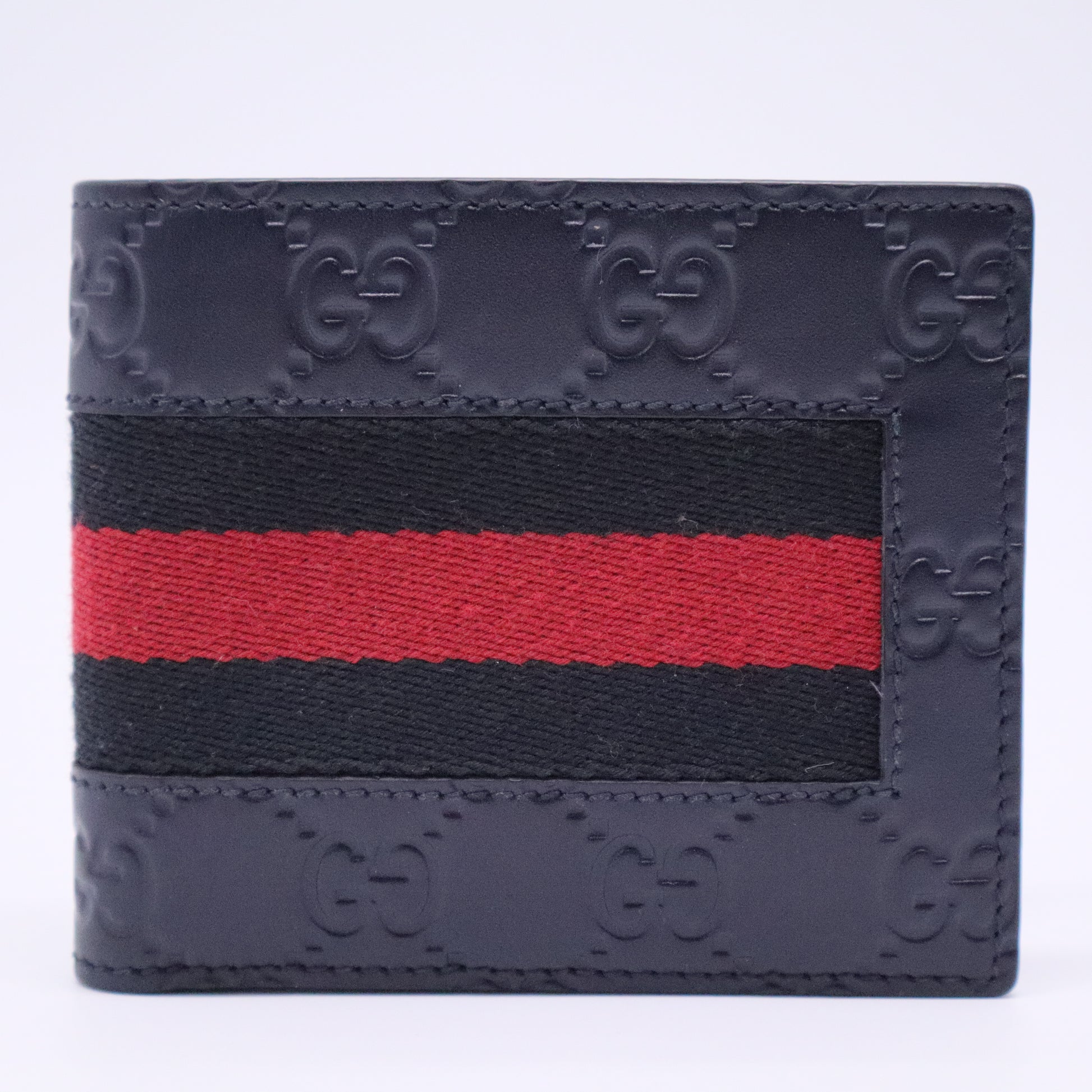 Guccissima Signature Web New Web Bi-Fold Wallet