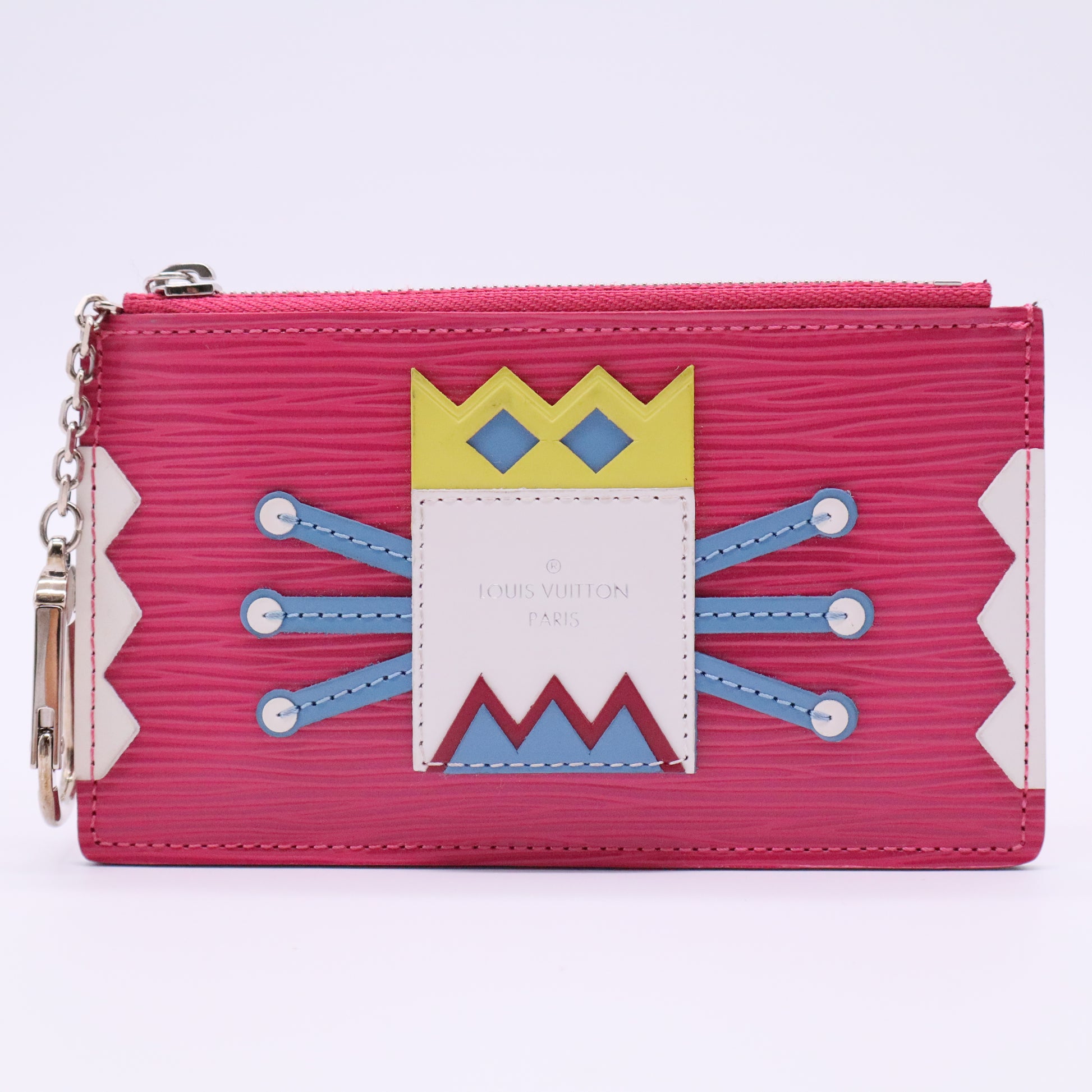 Louis Vuitton Epi Tribal Mask Key Pouch Pivoine