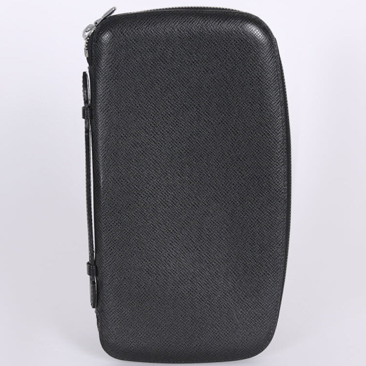 Organizer Atoll Travel Case Long Wallet Taiga Round Zip Ardoise  - twins