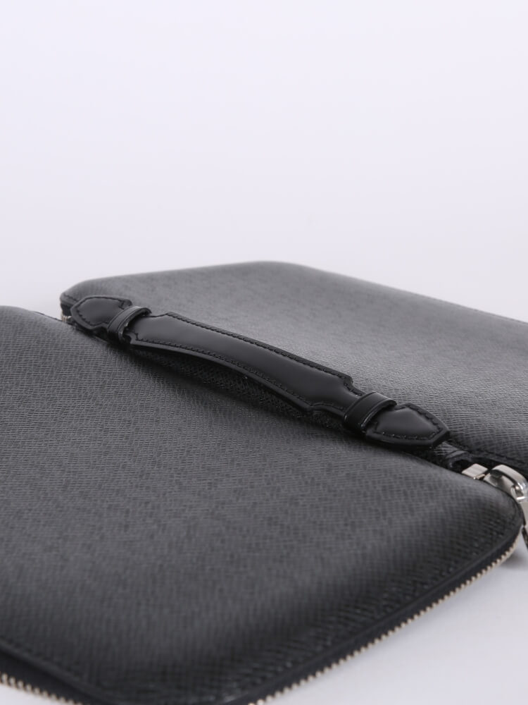 Organizer Atoll Travel Case Long Wallet Taiga Round Zip Ardoise  - twins