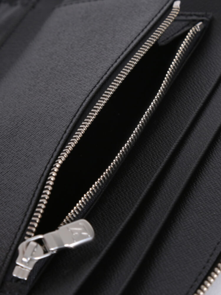 Organizer Atoll Travel Case Long Wallet Taiga Round Zip Ardoise  - twins
