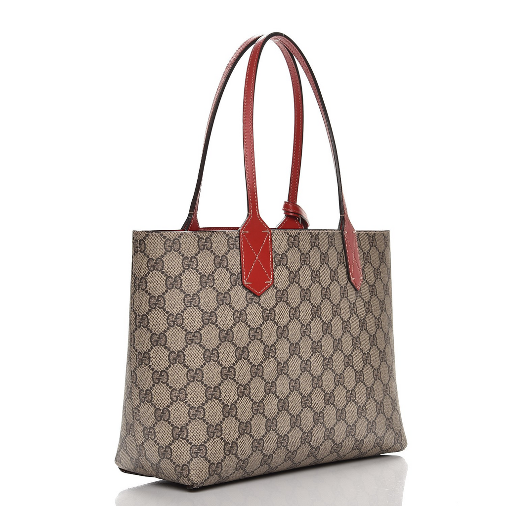 Reversible Tote GG Print Leather Medium Twins