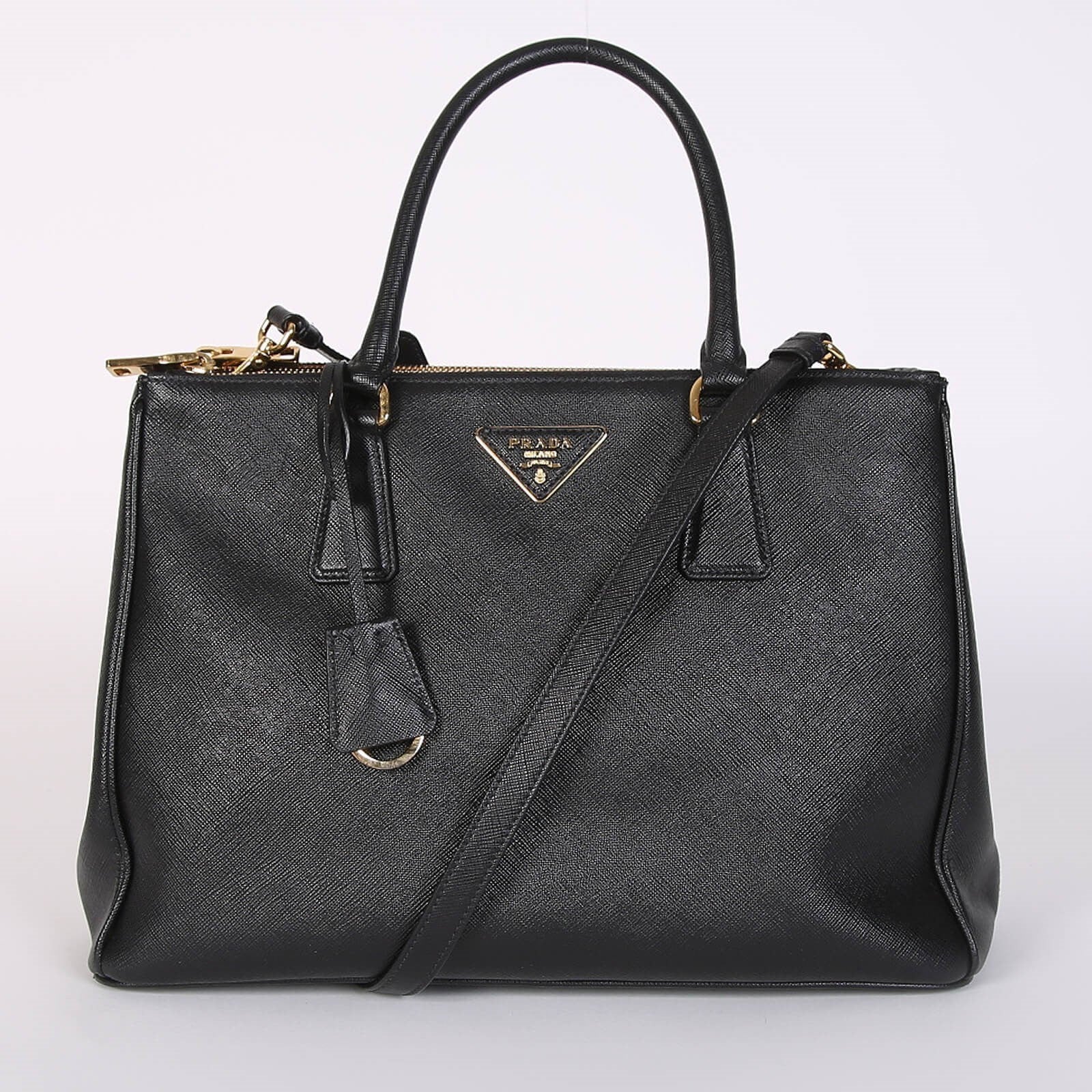 Double Zip Lux Tote Saffiano Leather Small - twins