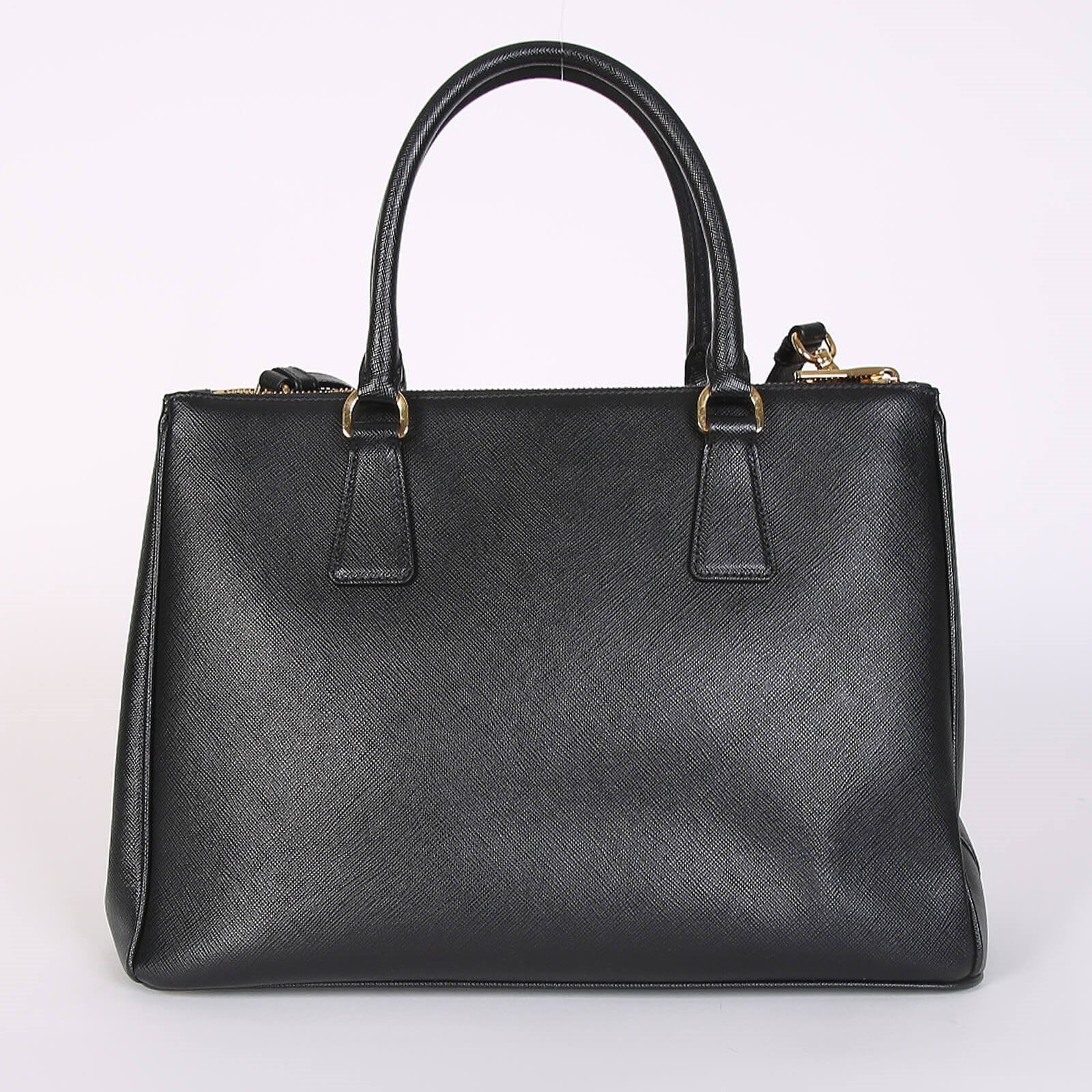 Double Zip Lux Tote Saffiano Leather Small - twins