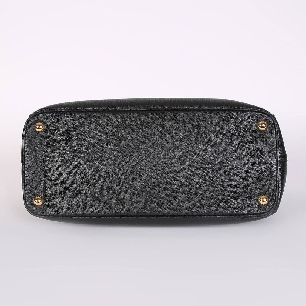 Double Zip Lux Tote Saffiano Leather Small - twins