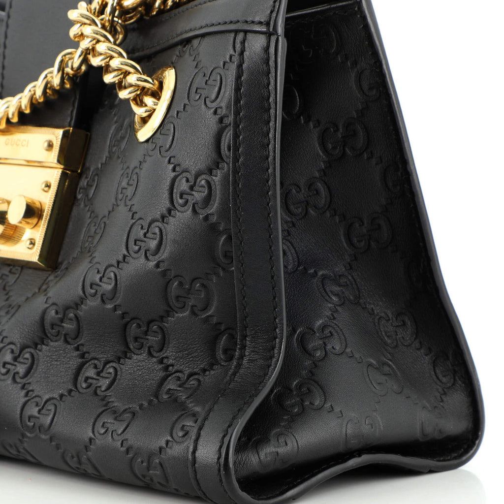 Padlock Chain Tote Guccissima Leather Small Twins