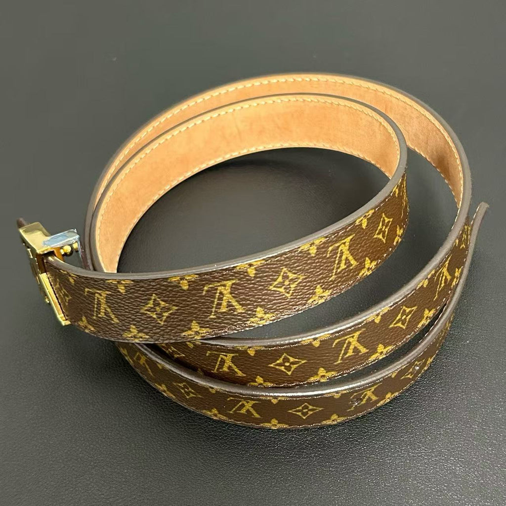 Louis Vuitton Monogram Canvas LV Initials Belt twins 95 38 LDZ336