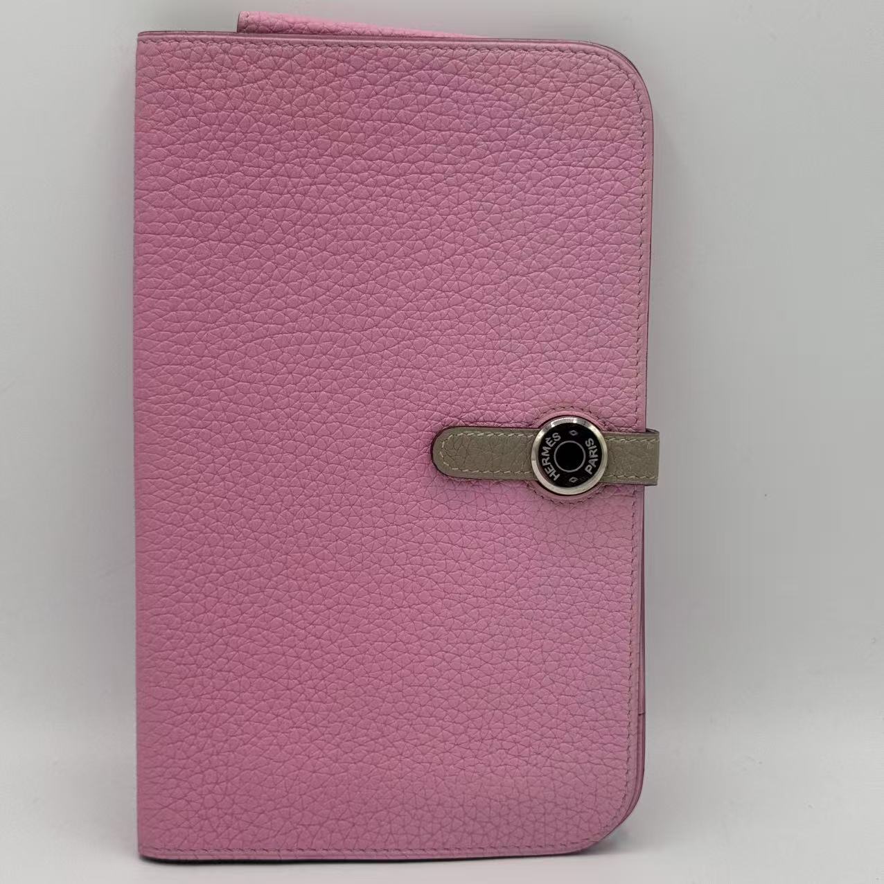 Pink Togo Dogon Recto Verso Wallet