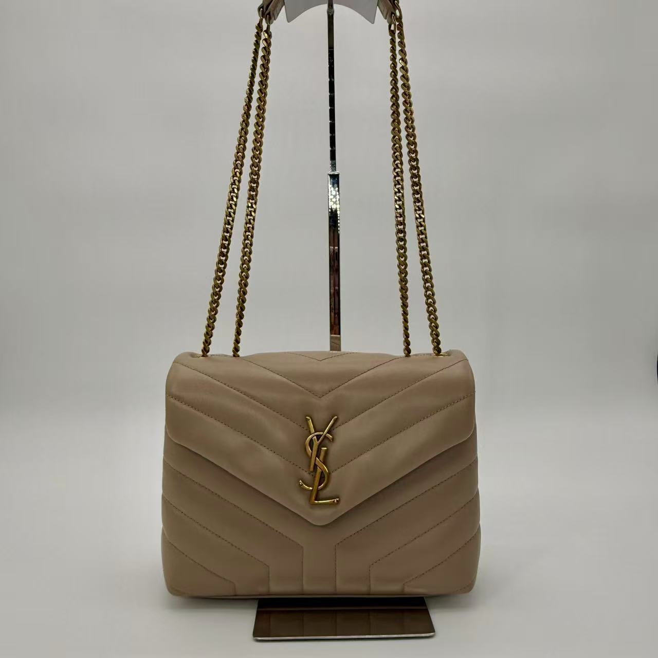 Loulou Shoulder Bag Matelasse Chevron Leather Small