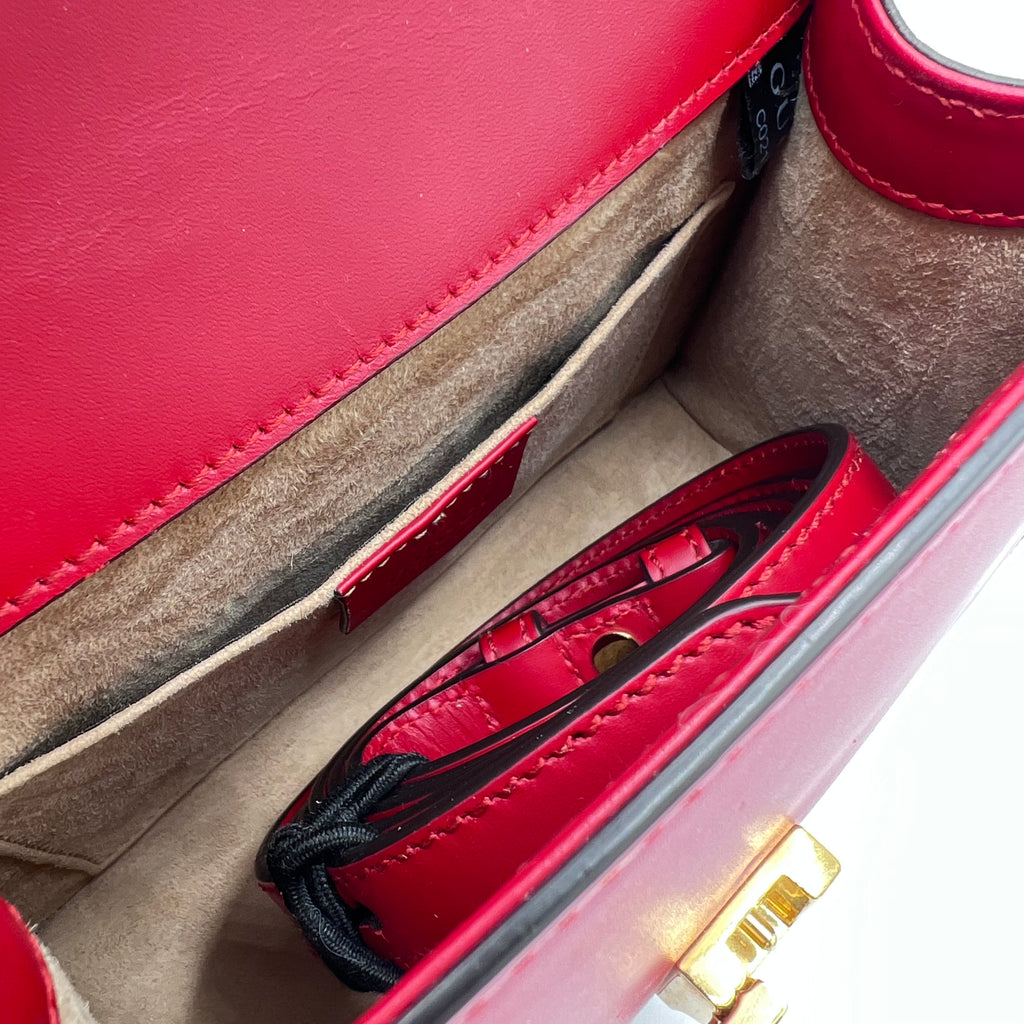 Sylvie top handle leather handbag