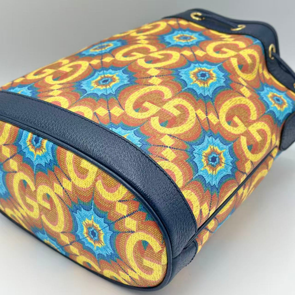 Aria 100th Anniversary Bucket Bag Kaleidoscope Print GG