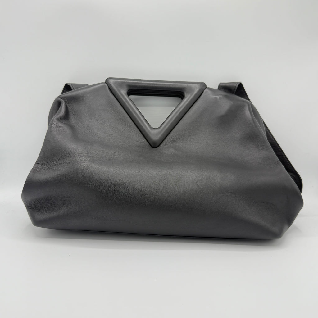 Point Shoulder Bag Leather Medium