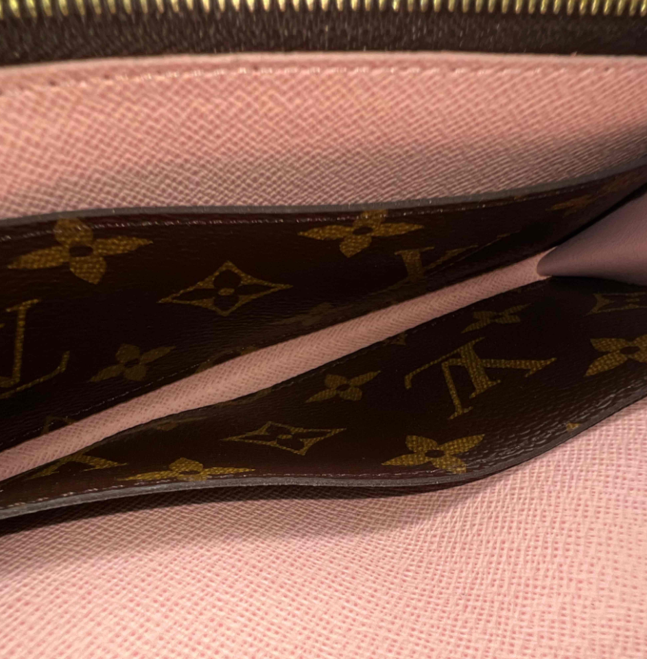 Monogram Emilie Wallet Rose Ballerine W23250