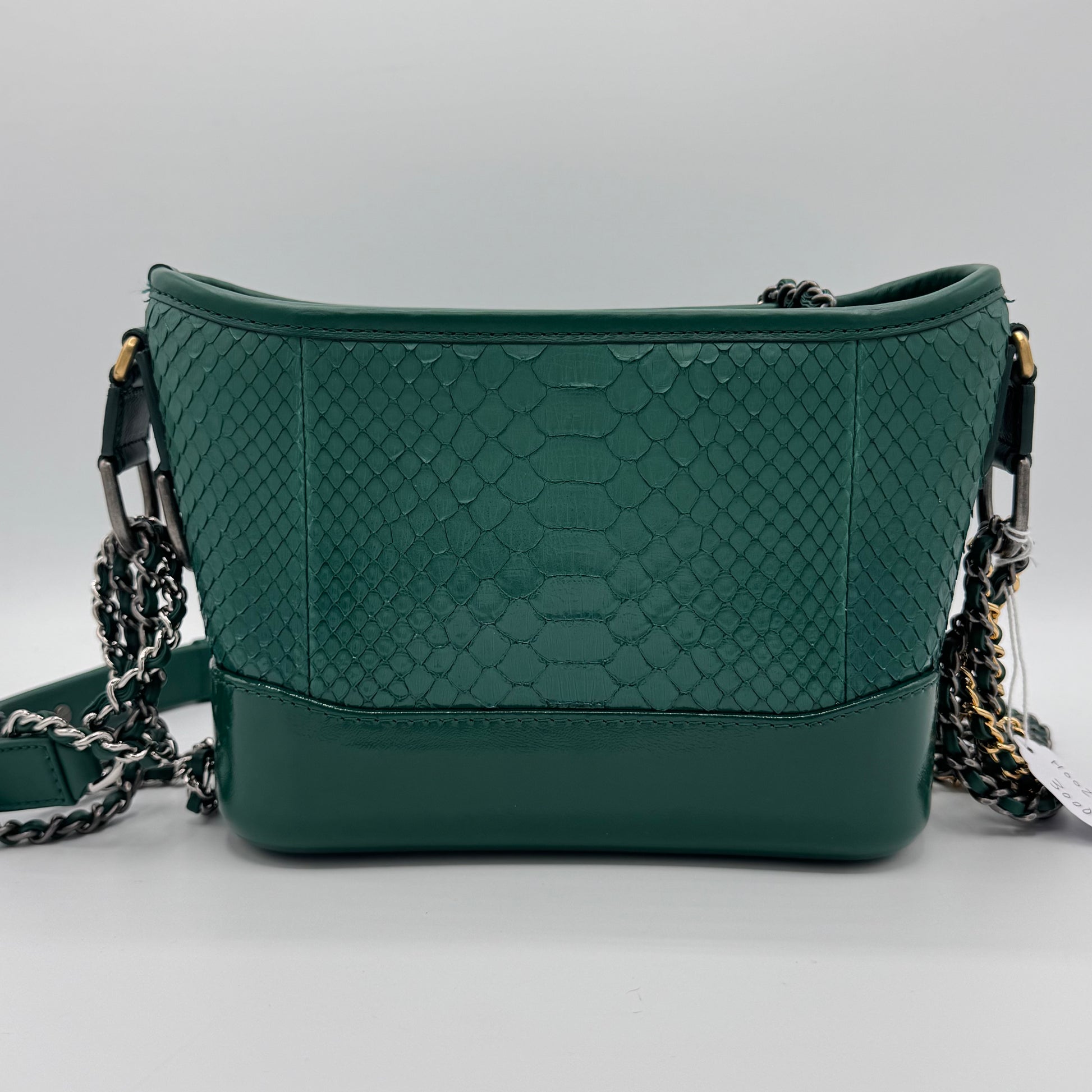 Chanel Gabrielle Hobo Bag emerald python green