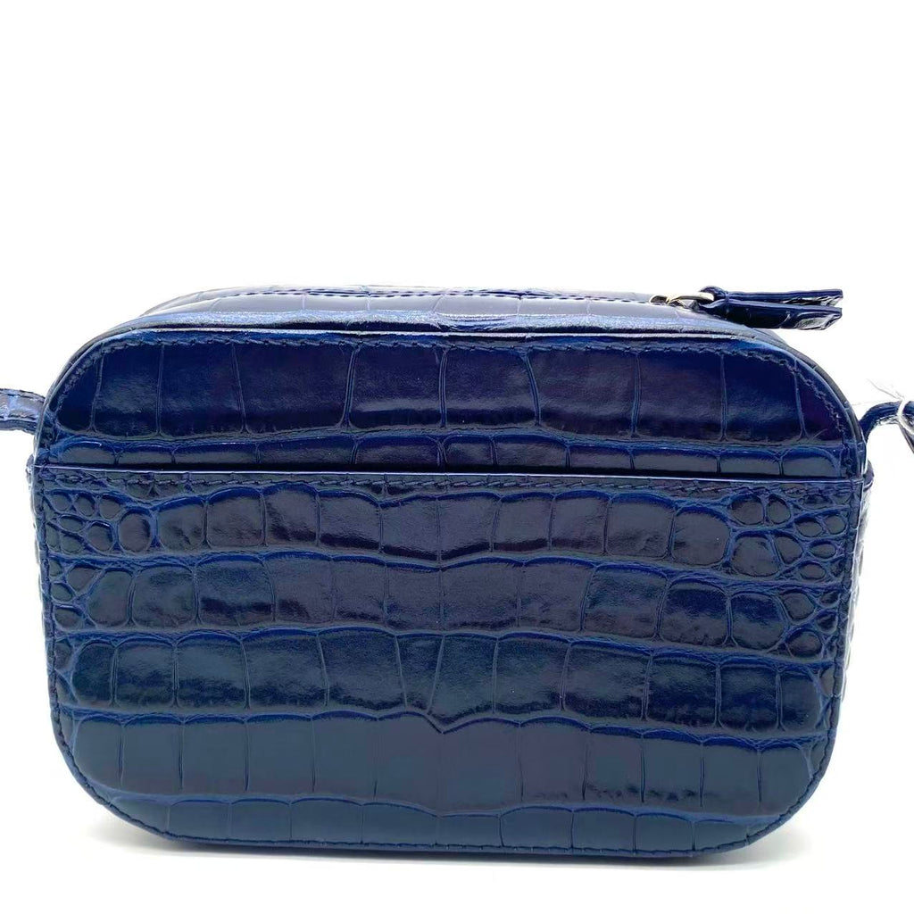 Everyday Camera Bag Crocodile Embossed Leather XS