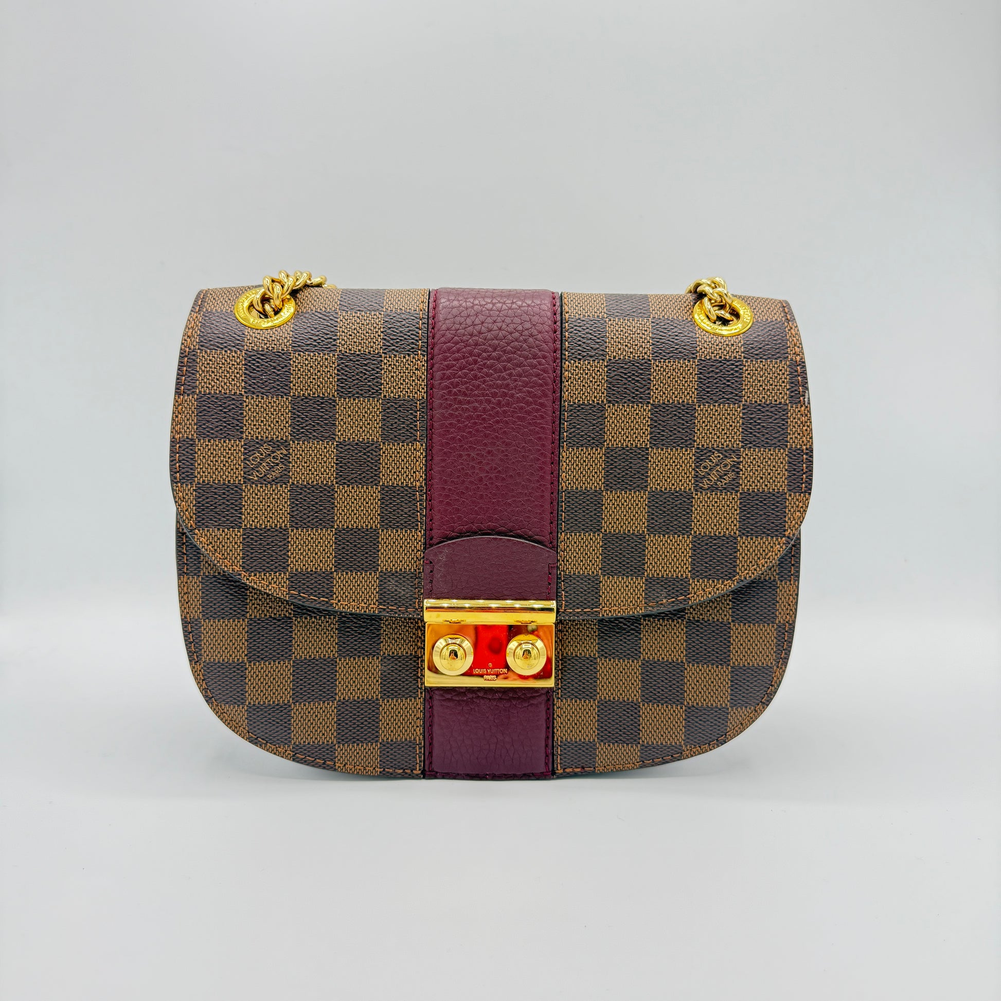 Wight Handbag Damier with Leather