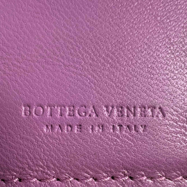Bottega Veneta Nappa Intrecciato Continental Flap Wallet Lilac W23455
