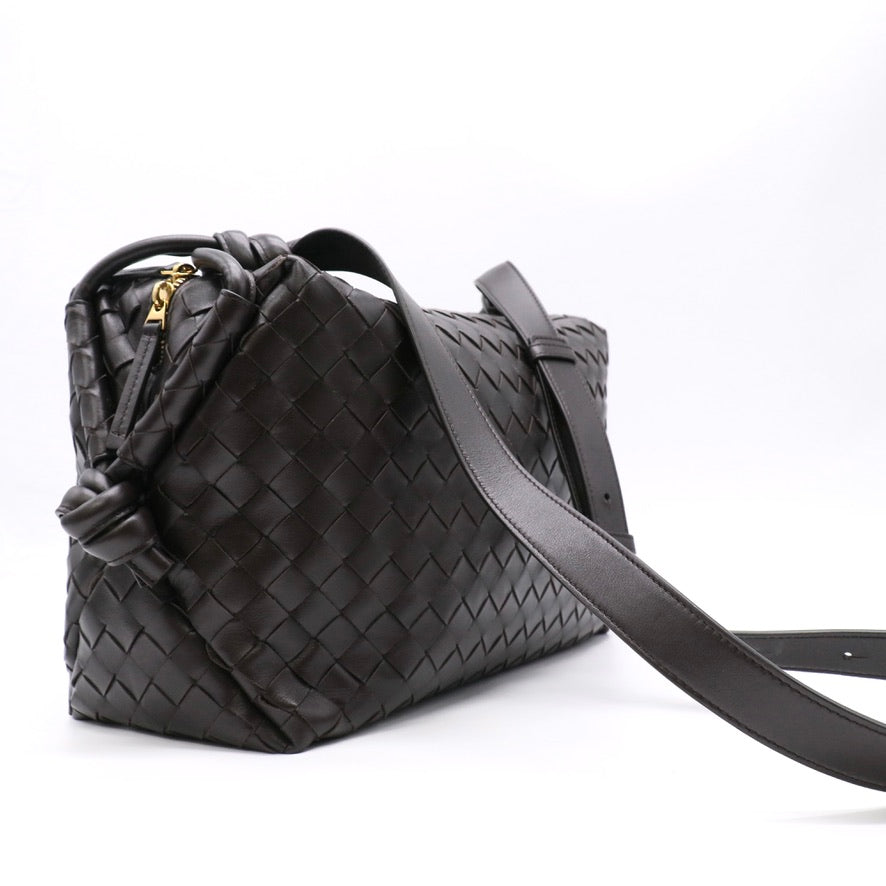 Nappa Intrecciato Medium Loop Weekender Bag Fondant LDZ897 Twins