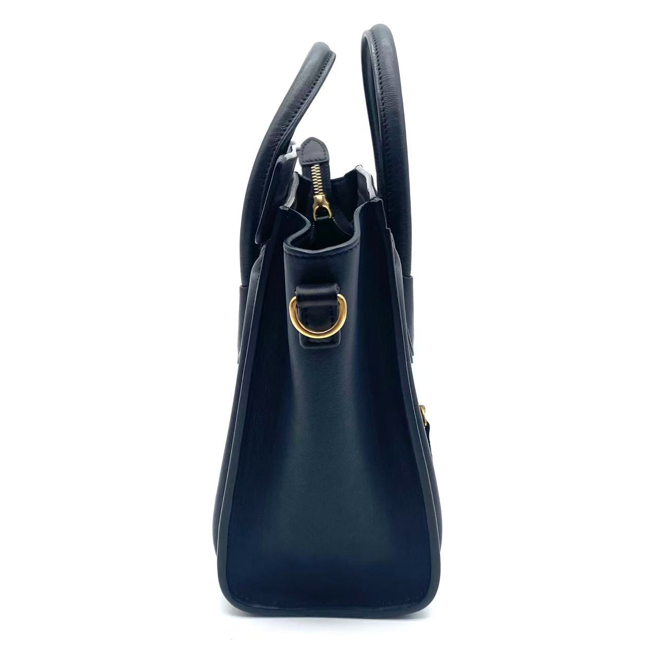 Tri Color Leather Nano Luggage Tote