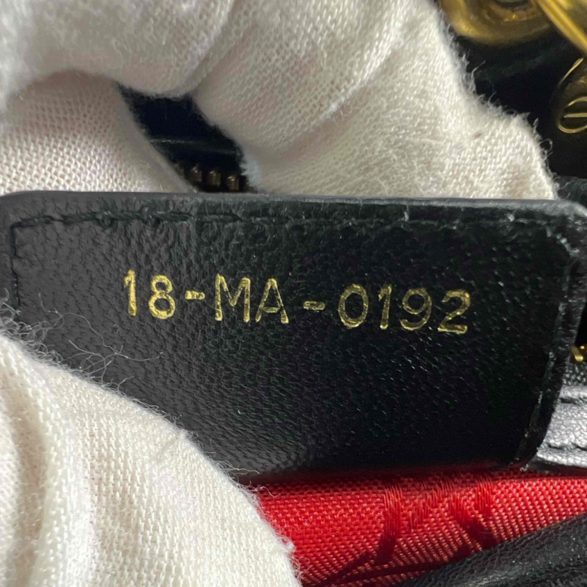 Lambskin Cannage Medium Lady Dior Black