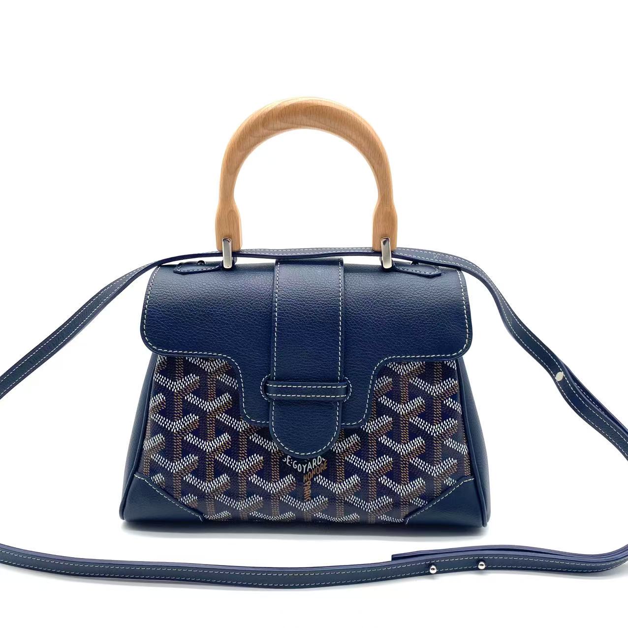 Saigon Goyardine Mini Navy