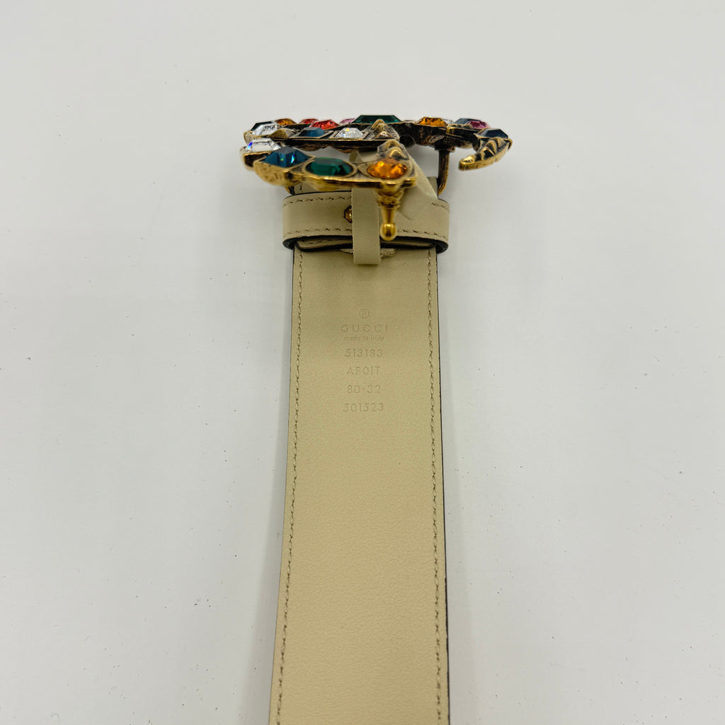 Calfskin Crystal Double G 40mm 90 34