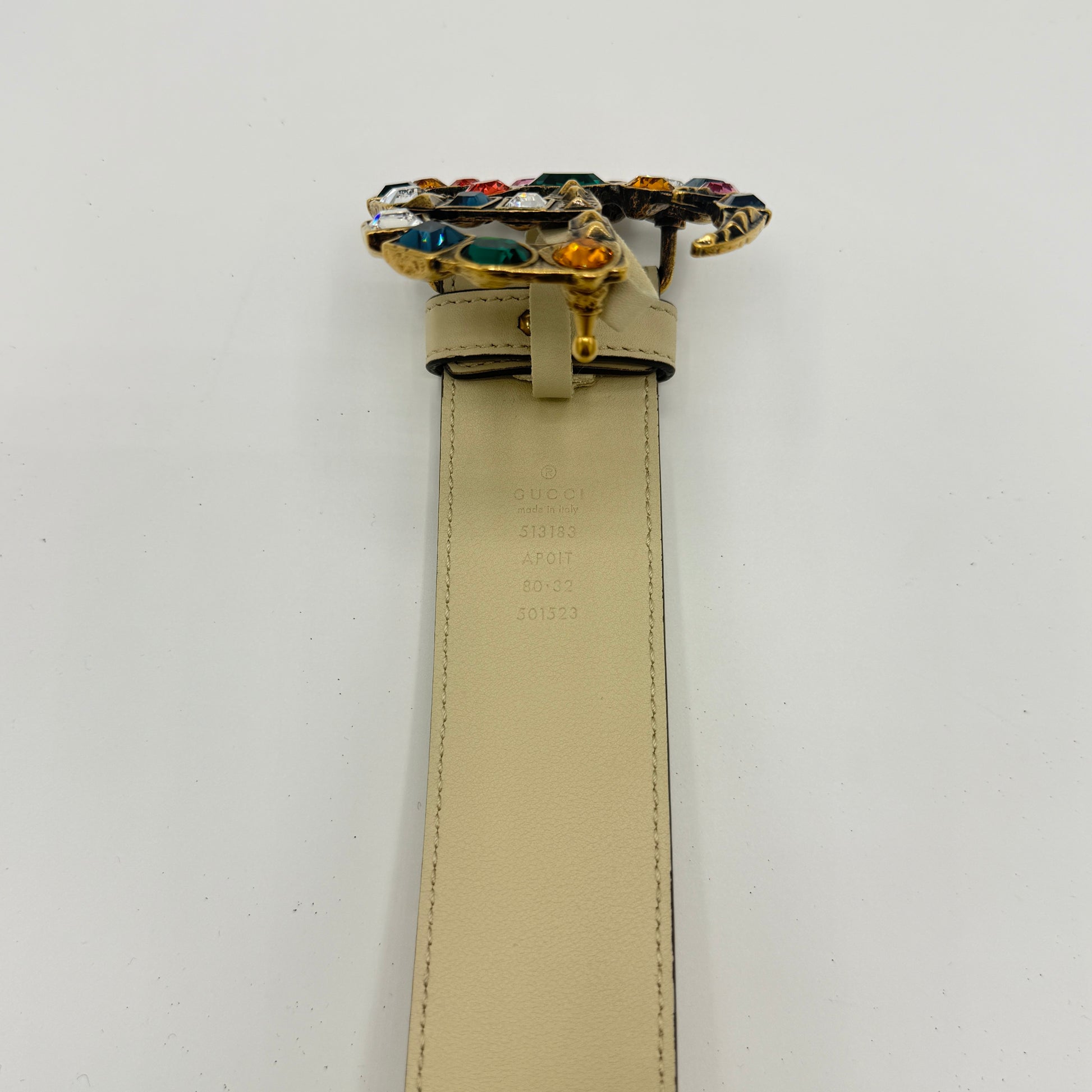 Calfskin Crystal Double G 40mm 90 34