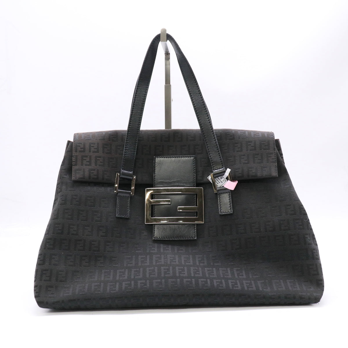 Fendi Forever Tote Zucchino Canvas Black twins LDJ6565