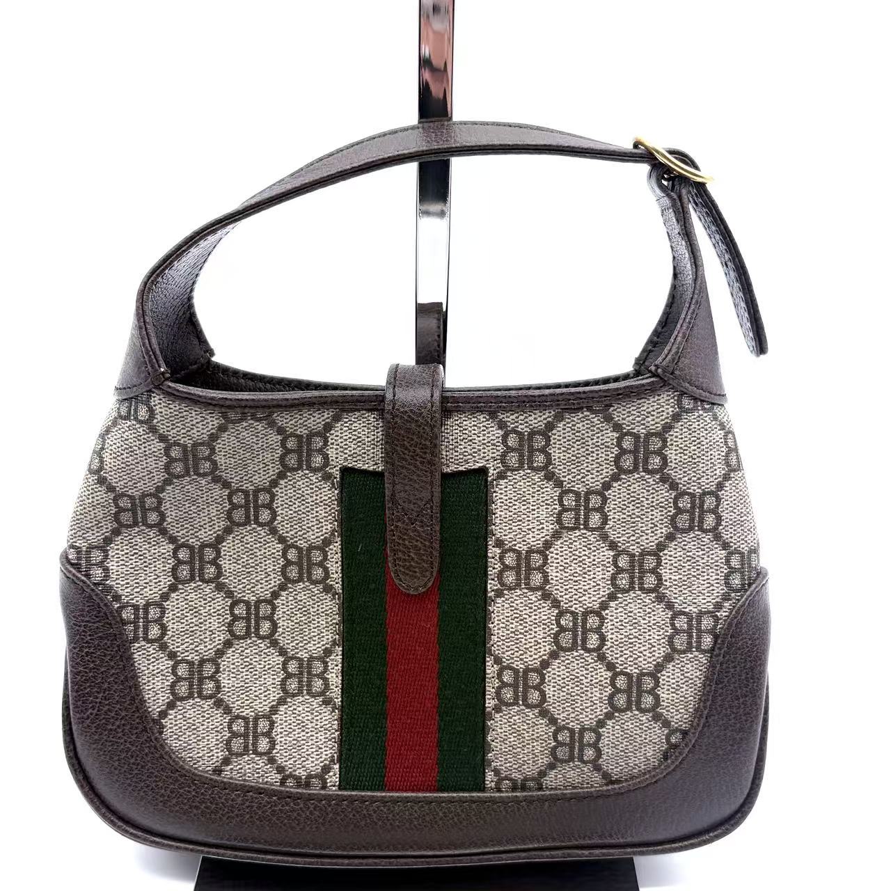 Balenciaga × Gucci The Hacker Project Jackie 1961 Hobo BB Coated Canvas Mini