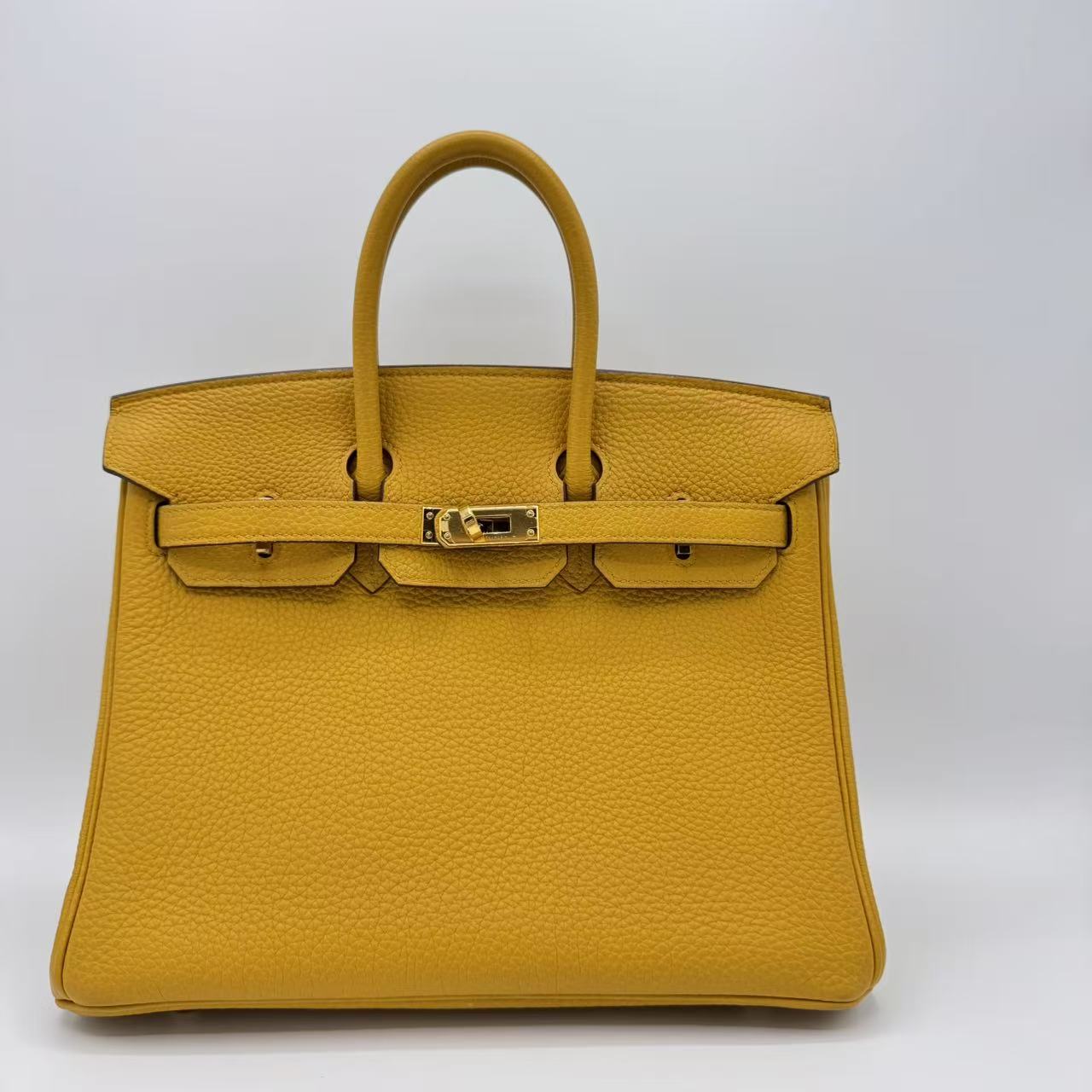 Birkin Handbag Jaune Ambre Togo with Gold Hardware 25