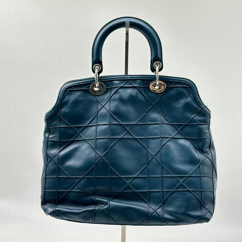 Dior Granville Leather Bag Dark Blue