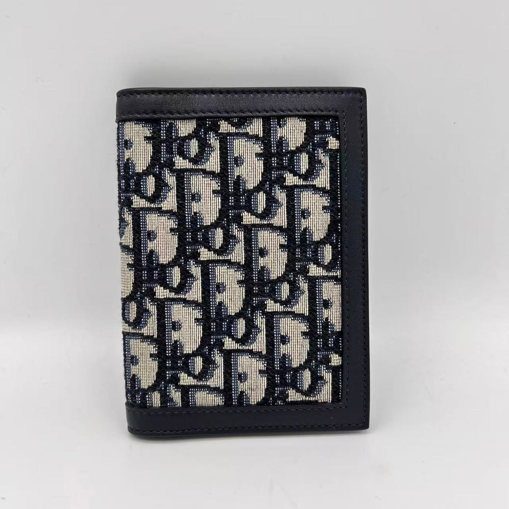 Passport Holder Oblique Canvas with Leather
