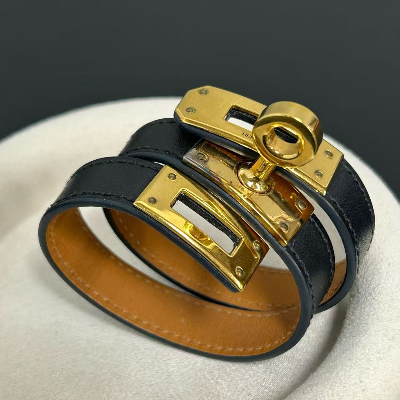 Hermes Kelly Double Tour Wrap Bracelet twins LDJ4289