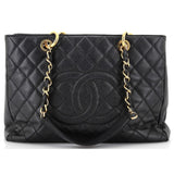 Chanel Grand Shopping Tote Quilted Caviar