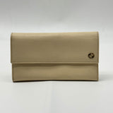 French Flap Wallet Leather Long