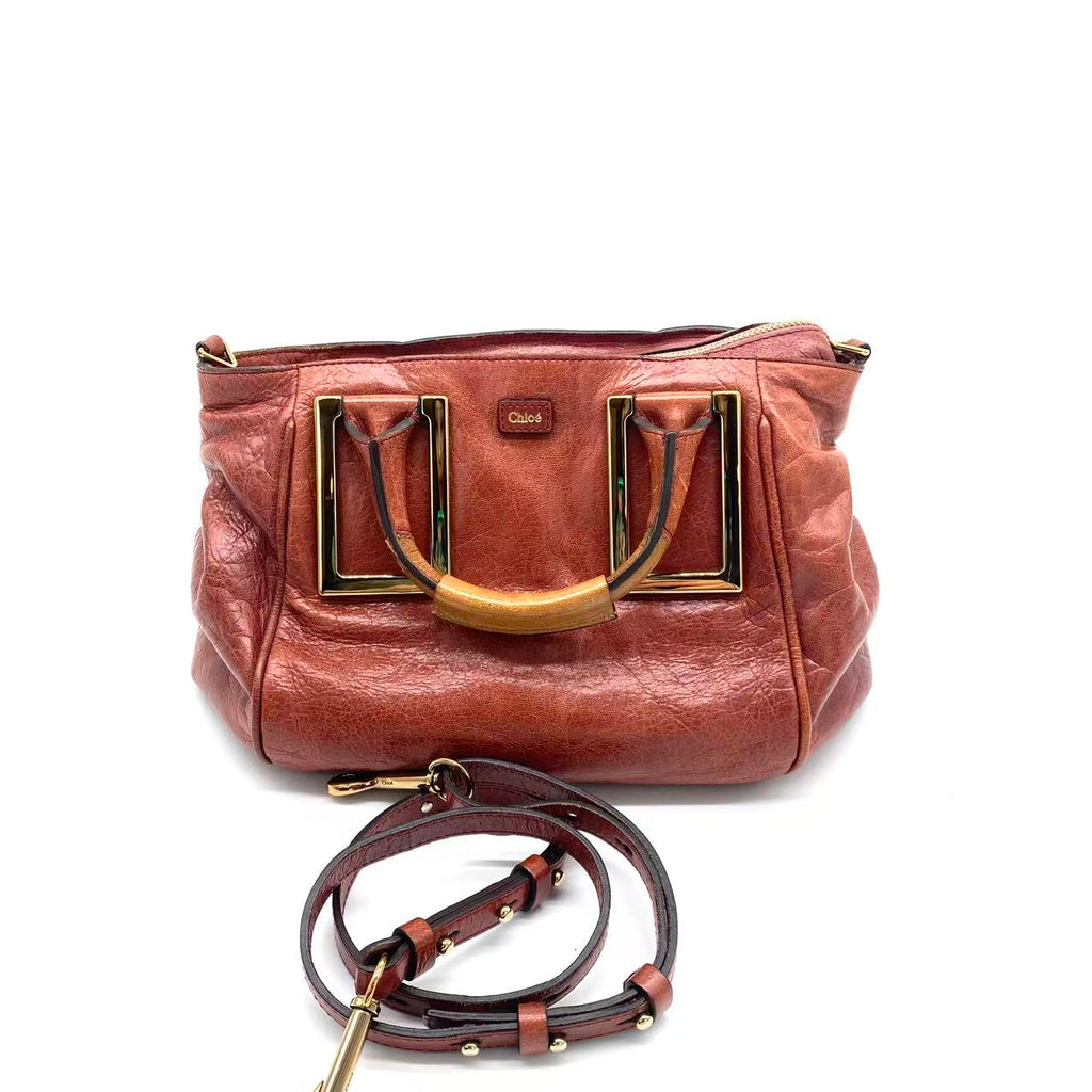  Brown Leather Ethel Satchel