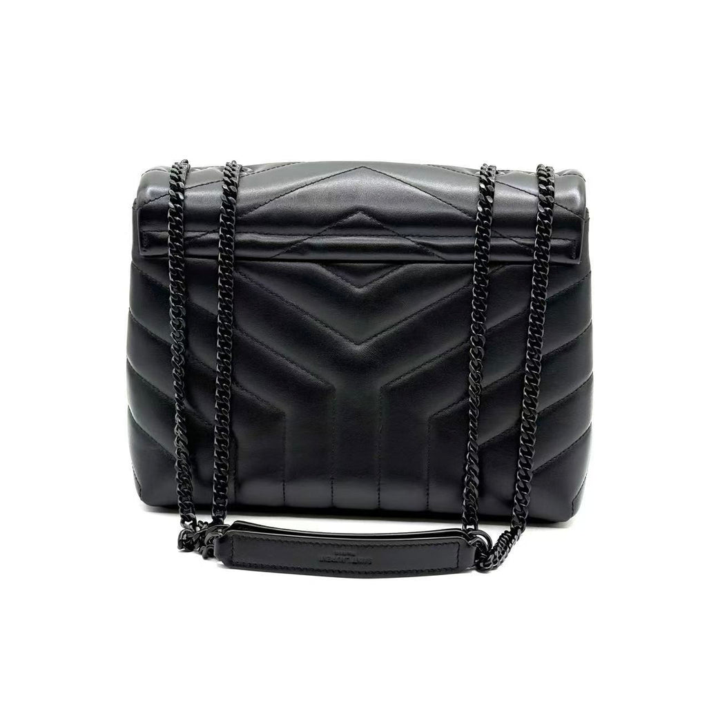 Loulou Shoulder Bag Matelasse Chevron Leather