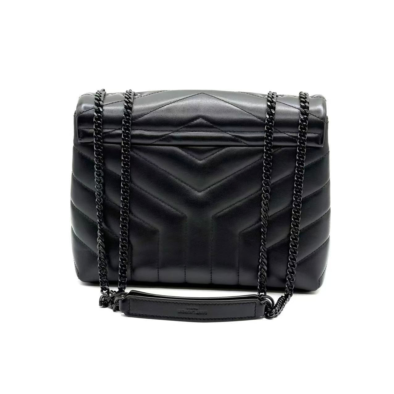 Loulou Shoulder Bag Matelasse Chevron Leather