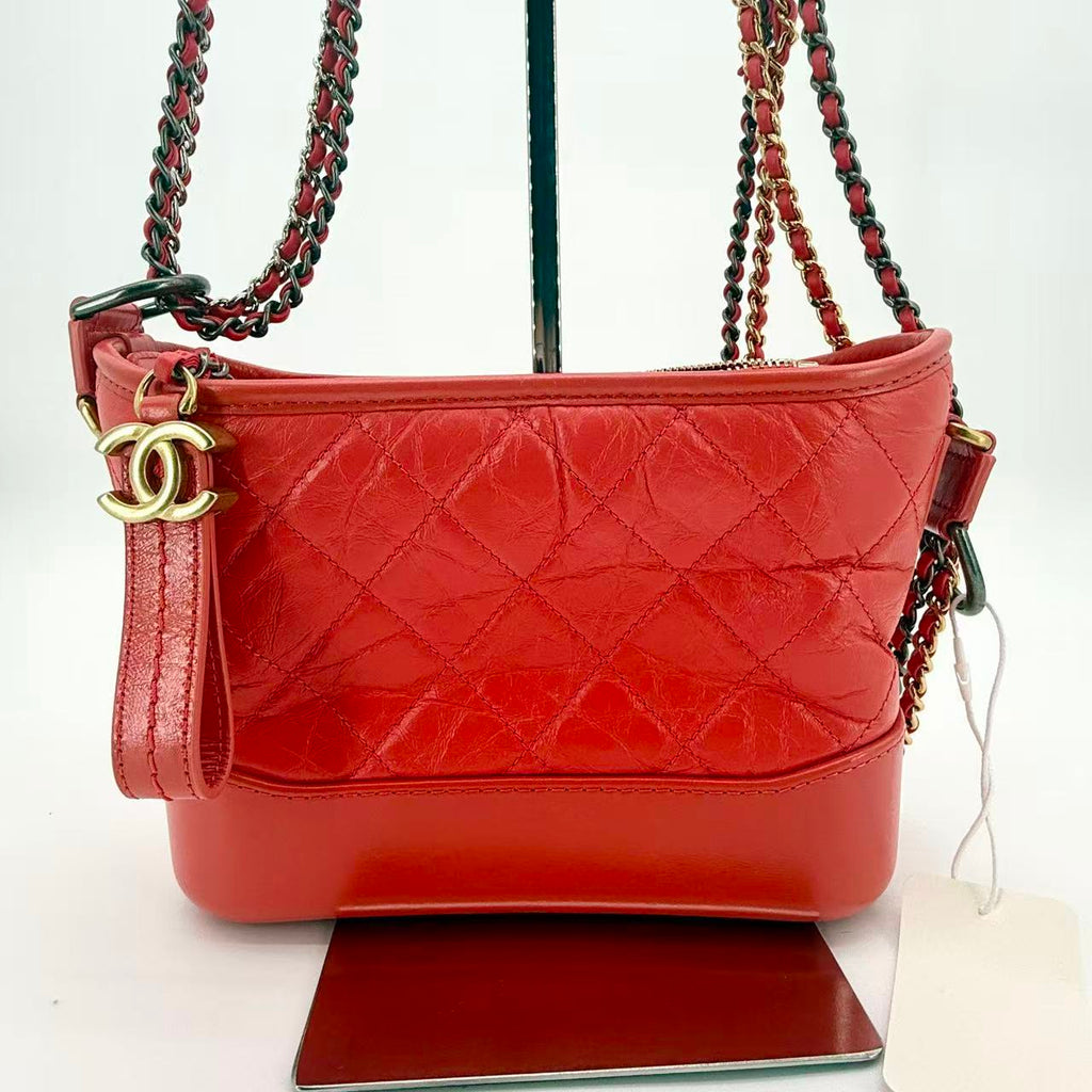Gabrielle Hobo Quilted Aged Calfskin Small