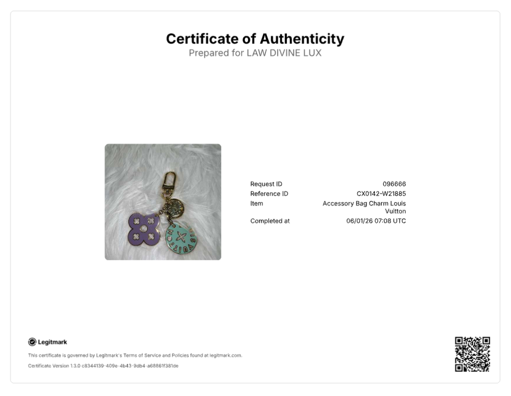 Louis Vuitton Porte Cles Looping Bag Charm & Key Holder W21885